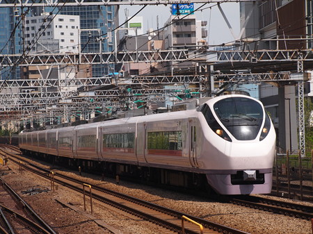 E657系特急ときわ 東海道本線新橋~品川