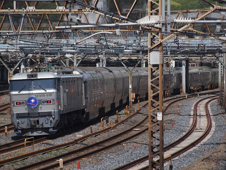 EF510カシオペア回送推進運転 東北本線上野~尾久