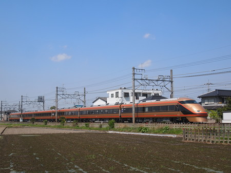 東武100系スペーシア日光詣 きぬ 東武伊勢崎線東武動物公園前~姫宮