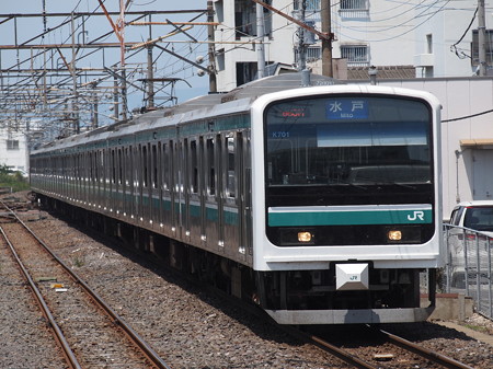 E501系普通 常磐線勝田駅