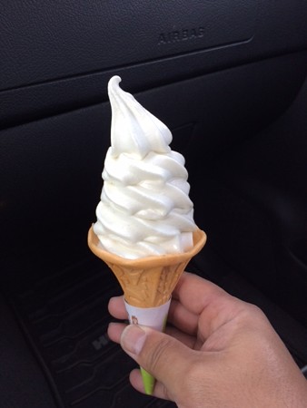 わさびソフトクリーム