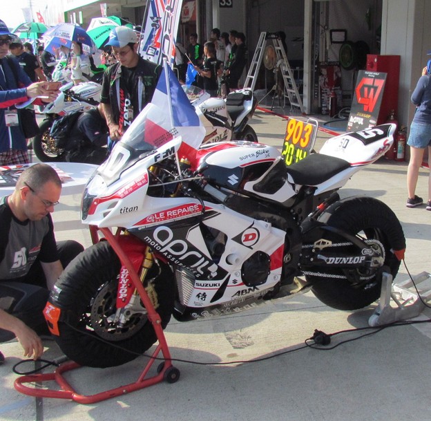 2014 鈴鹿8耐 TEAM MOTORS EVENTS APRIL MOTO　Gregory FASTRE Michael SAVARY Jimmy STORRAR　6