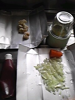 2012年4月11日のお昼の食材