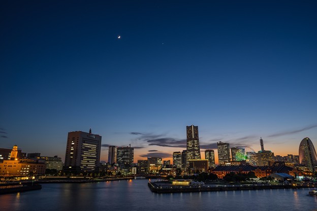 みなとみらい夕景