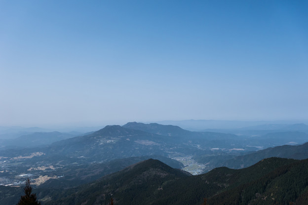 八幡岳上空は快晴