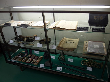 戦艦三笠 軍楽隊室の展示物