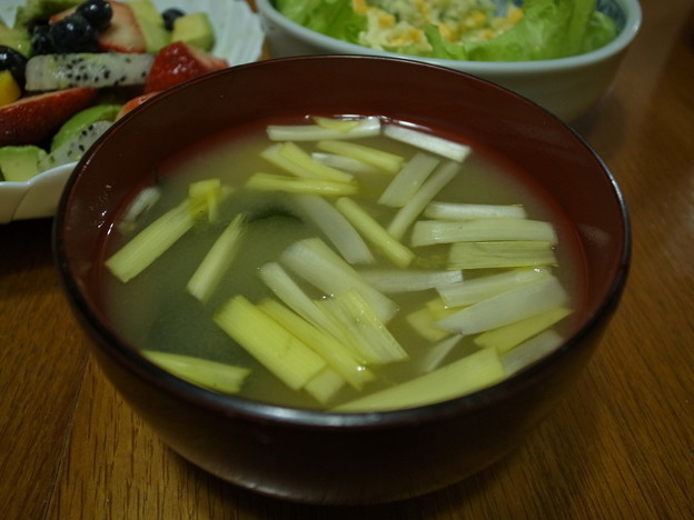 黄ニラの味噌汁 写真共有サイト フォト蔵