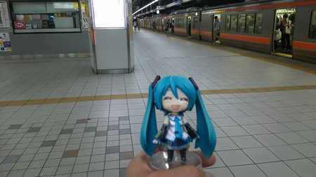 名古屋駅到着時、