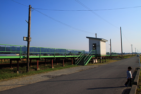 フラワー長井線　白兎駅