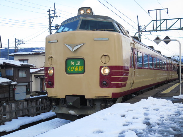 Photos: 国鉄色４８５系の、快速くび...