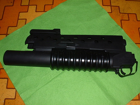 LS「M203 グレネード ランチャー」 (弾が飛ばない 外見のみのモデル) 完成品塗装済 左側Doburoku-TAO