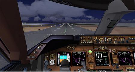 fsx D滑走路 テイクオフ